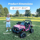 24V Kids Ride on Car, Kids Electric Vehicles Car Ride on Toy Truck for Toddlers w/Remote Control, 400W Motor - Light Pink by TinyTreasures Baby Boutique
