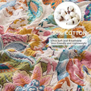 Boho Throw Blanket, Ultra Soft Rustic Quilt for Bed, Lightweight Fall Throws Blanket Muslin Blankets for Adults, Picnic, Farmhouse Decor, Cozy 100% Cotton Throw Blankets, Happiness, 60"x80" by CozyNest Decor