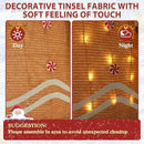 5FT Gingerbread Man with Candy Cane and Gift Box Decoration, 2.5D Pre-Lit Gingerbread Man Decor with 120 LED Lights for Christmas, Freestanding Glittered Holiday Display for Outdoor, Indoor by CozyNest Decor