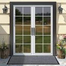 Yimobra Front Door Mat Outdoor Indoor Entrance, 100% Waterproof All-Season All Weather Doormat, Welcome Matt Outside Entry, Non Slip, Low Profile, Heavy Duty Patio Porch Floor Mats,47 x 24,Gray White by CozyNest Decor