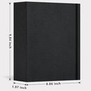 Vienrose Linen 3-Ring Photo Album Holds 190 Photos, 160 4x6 Photos and 30 6x8 Pictures, Picture Album with Multiple Size Pockets, Memory Book for Family Wedding Anniversary Baby, Black by TinyTreasures Baby Boutique