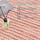 Maetoow Tighter Version Chenille Chunky Knit Blanket Throw 40×50 Inch, Handmade Warm & Cozy Blanket Couch, Bed, Home Decor, Soft Fleece Banket, Boho Thick Blankets and Giant Yarn Throws，Rose Pink by CozyNest Decor