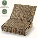 Set of 2 Decorative Storage Boxes With Lids for Home Decor, Shelves by CozyNest Decor