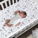 Lambs & Ivy Happy Jungle Pink/White Safari Nursery 5-Piece Crib Bedding Set by TinyTreasures Baby Boutique
