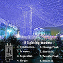 KNONEW 197FT 500 LED Christmas Lights Outdoor String Lights 8 Modes & Memory Fairy Light Plug in Waterproof LED String Lights for Xmas Yard Tree Wedding Party Holiday Decorations (Blue) by GreenHaven Gardens