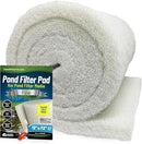 Classic Koi Pond Filter Pad FINE - White Bulk Roll Pond Filter Media, Ultra-Durable Pond Filters for Outdoor Ponds, Reusable Fish Pond Filter Material, USA, Aquatic Experts (3/4" - 1" x 12" x 72") by GreenHaven Gardens