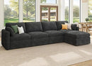 HONBAY Modular Sectional Couch with Storage Ottoman, Sectional Sofa with Storage Seats, L Shaped Sectional Couches for Living Room, Grey by CozyNest Decor