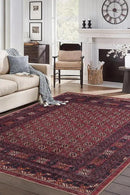 Keen Home Design 6x9 Rug - Machine Washable Area Rug with Non-Slip Backing, Ideal for Living Room, Dining Room, Bedroom - Vintage, Easy Clean, Durable, Low Pile Rug - (6' x 9') by CozyNest Decor