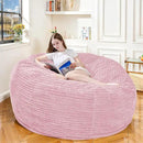 Large Bean Bag Chair, 6FT Giant Beanbag Chairs with Memory Foam Filled, Bean Bag Chairs for Adults, Ultra Soft Lazy Sofa for Living Room Bedroom (Pink) by CozyNest Decor