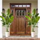 Fake Bird of Paradise Silk Artificial Plant Faux Banana Leaf Tree Lifelike Bird of Paradise for Home Decor Indoor Floor Plant with 10 Trunks (1, White Tall Planter, 6 FT) by CozyNest Decor