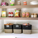 NaturalCozy Storage Cubes 11 Inch Cotton Rope Woven Baskets for Organizing, 3-Pack | Cube Storage Bin | Square Storage Baskets for Shelves Organizer, Classroom, Kids Toy Bins, Closet, Baby Nursery by TinyTreasures Baby Boutique
