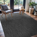 CAMILSON Outdoor Rug 9x12 Modern Area Rugs for Large Indoor and Outdoor Patios and Porches - Waterproof, Washable, Non-Shedding, Easy-to-Clean Outside Carpet (9 x 12, Solid - Dark Gray) by CozyNest Decor