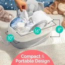 Rope Diaper Caddy - Storage for Baby and Toddler Items - Portable Cotton Organizer Easily Holds Diapers, Wipes, Clothing - Useful for Nursery, Bedroom (Gray, Extra Large) by TinyTreasures Baby Boutique