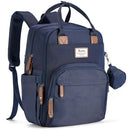 RUVALINO Diaper Bag Backpack, Multifunction Travel Back Pack Maternity Baby Changing Bags, Diaper Changing Totes, Waterproof and Stylish, Navy Blue by TinyTreasures Baby Boutique