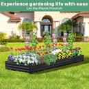 12×4×1ft Galvanized Metal Raised Garden Bed, Metal Planter Kit Box Outdoor for Deep-Rooted Vegetables, Flowers, Green and Herbs by GreenHaven Gardens