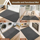 COSY HOMEER-Door-Mat 24"x36" Non Slip Absorbent Entryway Rugs Dirt Trapper Doormats Washable Entrance Mats Low Pile Welcome Floor Mat for Front Back Door and Entry Mats,Dark Grey by CozyNest Decor