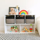 NaturalCozy Storage Cubes 9”x9”x7”Cotton Rope Woven Baskets for Organizing 3-Pack | 9 Inch Cube Storage Bin | Small Basket for Shelf Nursery, Pantry, Decorative Plant, Bathroom Closet, Toy Gift by TinyTreasures Baby Boutique