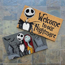 Gertmenian Nightmare Before Christmas Coir Doormat - 2x3 Welcome Mat (2-Pack), Ideal for High Traffic Areas in Front Door, Garage, Entryway - Welcome Nightmare/Jack & Sally, 80005 by CozyNest Decor