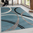 Rugshop Modern Wavy Circles Design Area Rug 7' 10" x 10'2" Blue by TinyTreasures Baby Boutique