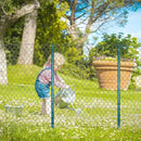 ARIFARO Fence Posts 5 Feet Sturdy Duty Metal Fencing Fencing Poles, Pack of 10, No Dig Garden T Post for Wire Fencing Steel Poles for Yard, Outdoor Wire by CozyNest Decor