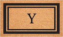Calloway Mills 152963048Y Black Border 30" x 48" Monogram Doormat Letter (Y) by CozyNest Decor