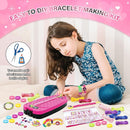 Dpai Friendship Bracelet Making Kit for Girls,DIY Arts and Crafts Toys,Jewelry String Maker Kit,The Best Birthday Gifts Ideas for Girls 6 7 8 9 10 11 12+ Years Old（Rose and Black by TinyTreasures Baby Boutique