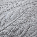 MarCielo 3-Piece 100% Cotton Oversized Bedspread Lightweight Quilt Coverlet Embroidery Farmhouse Bedding Set T0 (Light Grey, Oversized King (118"x106")) by CozyNest Decor
