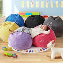 Hobestluk 2.5FT Bean Bag Chair Beanbags Small Bean Bag Chair with Filler Included Teardrop Bean Bag with Removable Cover for Bedroom Living Room (Small, Black) by CozyNest Decor