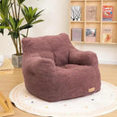 Bean Bag Chair with Filler, Bean Bag Sofa with Tufted Soft Stuffed Filling, Fluffy and Lazy Sofa, Comfy Cozy BeanBag Chairs with Memory Foam for Dorm, Apartment, Living Room (Red) by CozyNest Decor