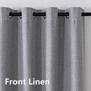 Blackout Curtains Customsize 1 Panel, 100% Blackout Textured Thermal Curtains, Grommet Privacy Light Blocking Drapes for Living Room Bedroom Luxury Decor(Customsize, Light Grey) by CozyNest Decor