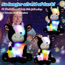 Cuteoy Light-up Singing Plush Cow LED Musical Stuffed Animal Adjustable Volume Lullaby Plushies Birthday Christmas Toy Gifts for Kids Toddler Girls, 13" by TinyTreasures Baby Boutique