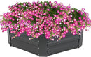 Sunnydaze Galvanized Raised Garden Bed - Metal Raised Bed for Gardening - Outdoor Planter Box for Flowers, Plants, and Vegetables - Gray - 12.25" Hexagon by GreenHaven Gardens