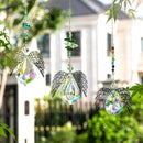 H&D HYALINE & DORA Metal Angel Wing Pendant with Rainbow Crystal Prisms Suncatcher Window Home Christmas Hanging Decor,Set 3pcs by GreenHaven Gardens