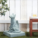 EMSCO Group Smiling Dragon Statue – Natural Jade Green Appearance – Made of Resin – Lightweight – 21” Height by GreenHaven Gardens