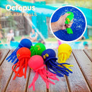 4E's Novelty Octopus Water Balls - Pack of 6 - Pool Toys for Kids Sensory Absorbent Water Splash Balls Bomb, Toddler Bath Toy, Swimming Pool Floating Swim Toys Outdoor Activity & Game by TinyTreasures Baby Boutique