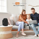 Comfort Zone Indoor Space Heater with Adjustable Thermostat, Fan Forced, Electric, Overheat Protection, Safety Tip-Over Switch, Energy Efficient, Ideal for Home, Bedroom, & Office, 1,500W, CZ45EBK by CozyNest Decor
