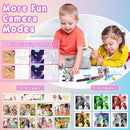 Kids Camera, Upgrade Kids Camera Instant Print, Front Rear Dual Selfie Digital CAM with 1080P Videos, Portable Travel Toy with Games and Music, Christmas Birthday Gift for Boys, Girls and Teens by TinyTreasures Baby Boutique