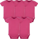 Gerber baby-boys 5 Pack Onesies Multi-packs Bundle Interlock 180 Gsm by TinyTreasures Baby Boutique