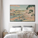 SIGNWIN 46"x72" Extra Large Framed Wall Art Japanese Ukiyo-e Landscape, Timeless Mt. Fuji Scene for Zen-Inspired or Asian-Style Interiors for Home Living Room Bedroom Decor (Frame Assembly Required) by CozyNest Decor