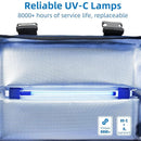 UV Sanitizer Box, 12L Ozone Portable Sanitizing and Cleaning Machine with 3-Level Timer, Foldable UV Cleaner Box for Phone, Toys, Mask, Towel, key, Ozone UV Box by TinyTreasures Baby Boutique