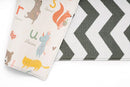Baby Care Play Mat (Large, Zig Zag - Black) 82'' x 55'' Original One-Piece Reversible Rollable Waterproof Play Mat for Infants, Babies, Toddler, and Kids by TinyTreasures Baby Boutique