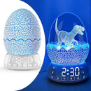 Dinosaur Alarm Clock with Wake Up Light, Digital Clock on Desk + 8 Colors Night Light + 20 Sleep Training Sound + Bluetooth Speaker All in 1 for Kids/Boys/Girls/Adult (Dinosaur) by TinyTreasures Baby Boutique