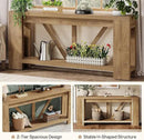 Tribesigns 70.9" Extra Long Entry Table, Farmhouse Wood Console Table with Storage, Modern Accent Sofa Table Behind Couch Foyer Tables for Entryway, Living Room, Entrance, Light Brown by CozyNest Decor