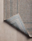 Loloi Amber Lewis Topanga Collection TOP-05 Natural/Teal 6'-7" x 9'-4" Indoor/Outdoor Area Rug by CozyNest Decor