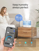 Dreo Humidifiers for Bedroom, Top Fill 4L Smart Cool Mist Humidifier with Oil Diffuser, Cartridge, Nightlight, 36H Runtime, Quiet Ultrasonic Humidifiers for Home, Baby Nursery, Plants, Office, HM311S by TinyTreasures Baby Boutique