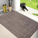 PURRUGS Dirt Trapping Door Mat 32" x 47", Non-Slip/Skid Machine Washable Entryway Rug, Dog Doormat, Super Absorbent Welcome Mat for Muddy Wet Shoes and Paws, Grayish Brown by CozyNest Decor