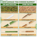 Duspro Green Stackable Mesh Moss Pole for Plants Climbing Vine Supporting Monstera Trellis, for Indoor Plants Extendable Plant Pole Moss Sticks, for Potted Plant Stakes 4Pack 71'' by GreenHaven Gardens
