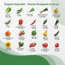 Organo Republic 40 Vegetable Seeds Variety Pack - 26000 Non GMO Heirloom Seeds for Planting Vegetables & Fruits in Bulk Individual Seed Packets, Home Garden Seeds for Hydroponic, Indoor & Outdoors by GreenHaven Gardens