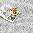 Ultra Soft Chunky Knit Blanket Throw -50x60 Hand Knitted Warm Chenille Throw Blanket, Home Decor Soft Thick Yarn Cable Knit Blanket Breathable Fleece Banket Christmas for Couch Bed Sofa Best GIF by CozyNest Decor