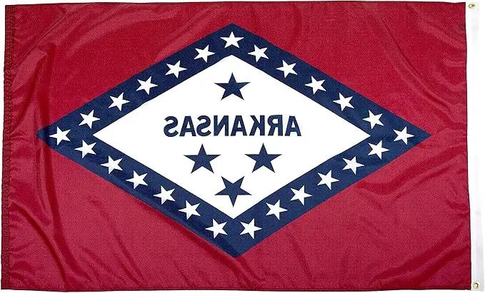 FlagSource Arkansas Nylon State Flag, Made in the USA, 4x6', photo 2 of 6